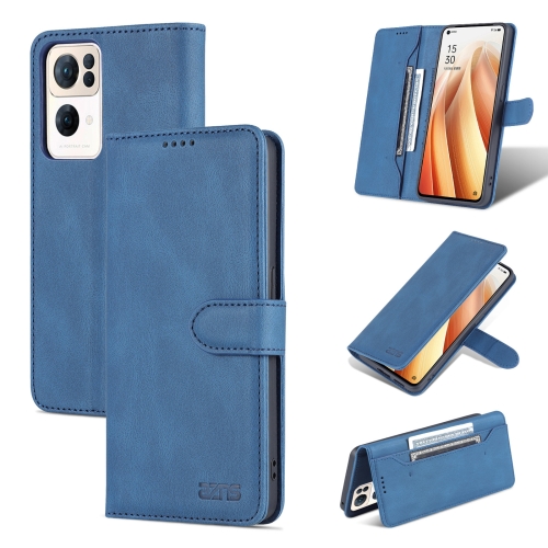 

For OPPO Reno7 Pro 5G AZNS Dream II Skin Feel Horizontal Flip Leather Case(Blue)