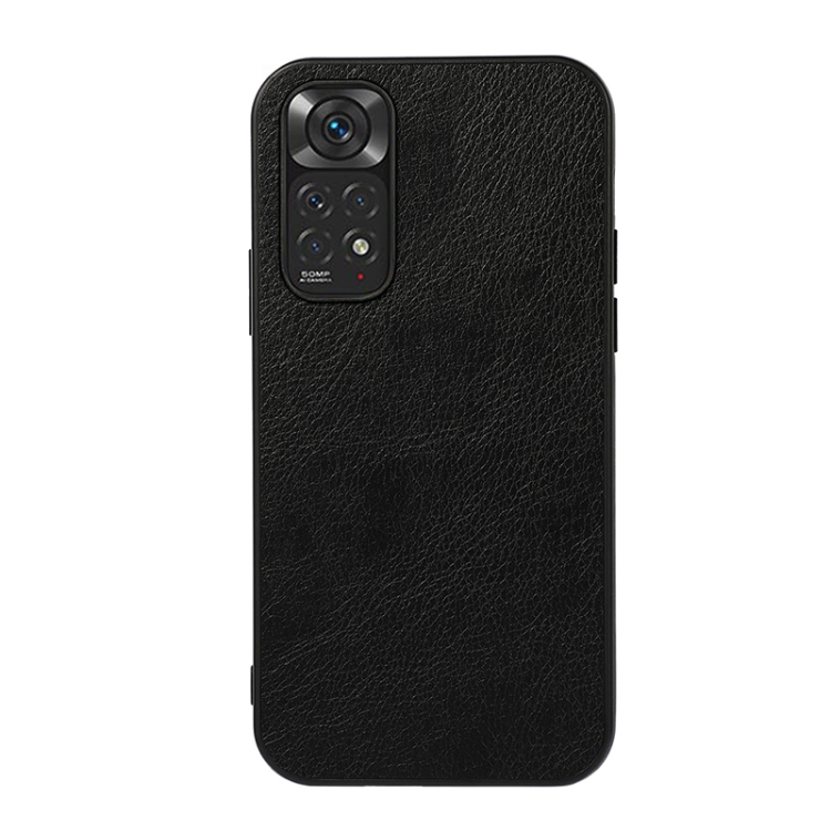 

For Xiaomi Redmi Note 11 4G Global / Note 11S Two-color Litchi Texture Phone Case(Black)