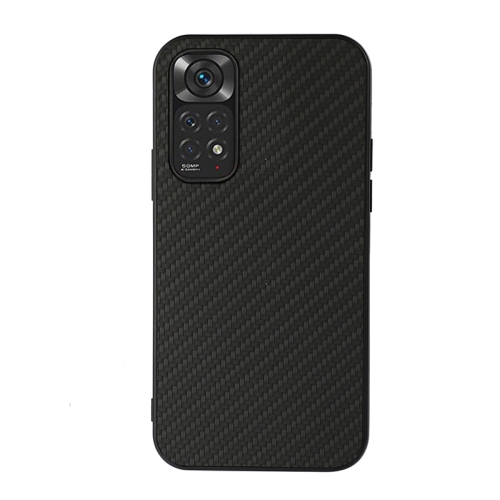

For Xiaomi Redmi Note 11 4G Global / Note 11S Accurate Hole Carbon Fiber Texture Shockproof Case(Black)