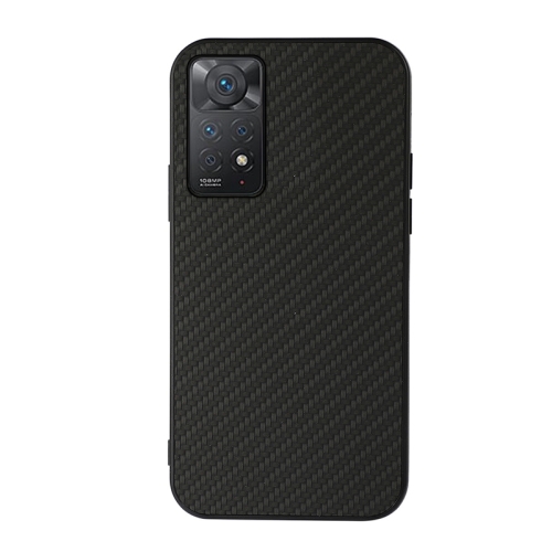 

For Xiaomi Redmi Note 11 Pro Global Accurate Hole Carbon Fiber Texture Shockproof Case(Black)