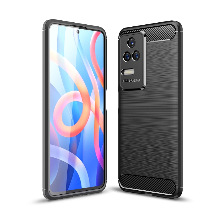 

For Xiaomi Redmi K50 Pro Brushed Texture Carbon Fiber TPU Phone Case(Black)
