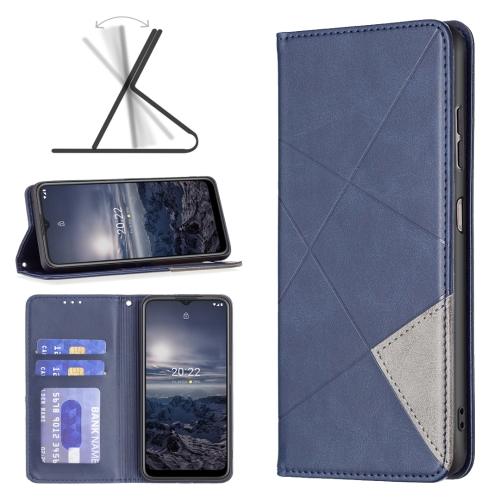 

For Nokia G21 / G11 Prismatic Invisible Magnetic Leather Phone Case(Blue)