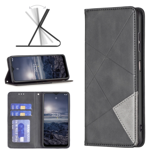 

For Nokia G21 / G11 Prismatic Invisible Magnetic Leather Phone Case(Black)