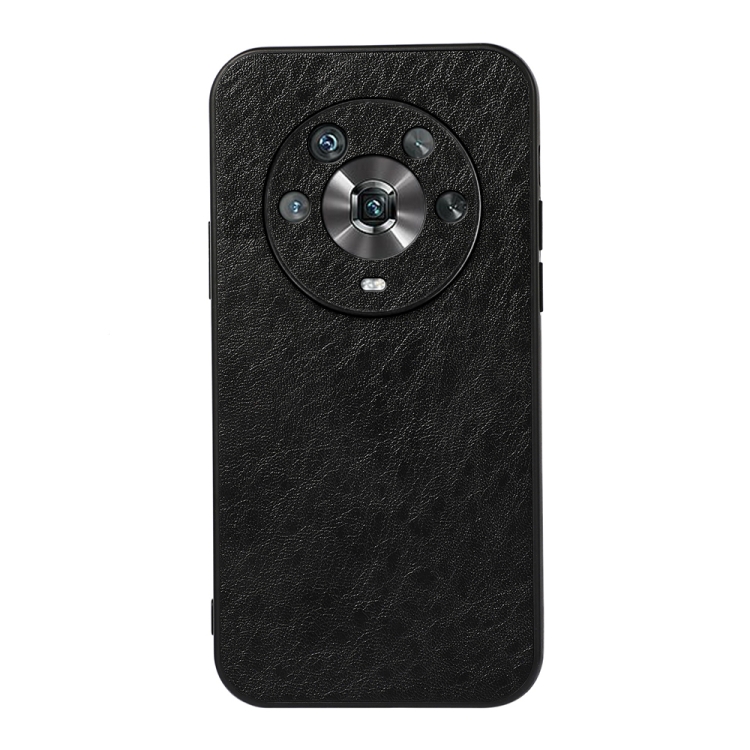

For Honor Magic4 Crazy Horse Texture PU Phone Case(Black)