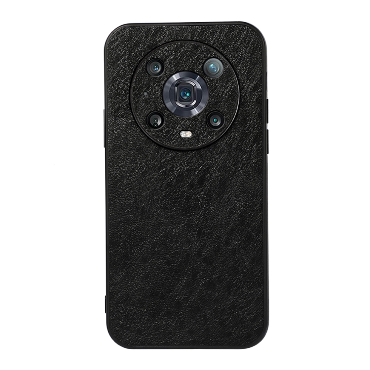 

For Honor Magic4 Pro Crazy Horse Texture PU Phone Case(Black)