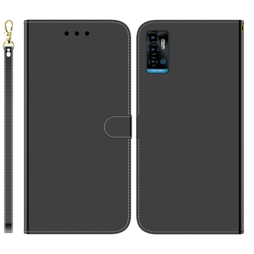 

For ZTE Blade A72 / V40 Vita Imitated Mirror Surface Horizontal Flip Leather Phone Case(Black)