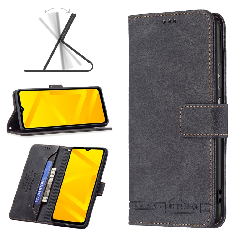 

For ZTE Blade A71 Magnetic Clasp RFID Blocking Anti-Theft Leather Case(Black)