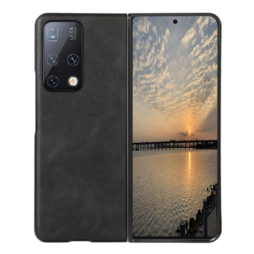 

For Huawei Mate X2 Cowhide Texture PU Phone Case(Black)