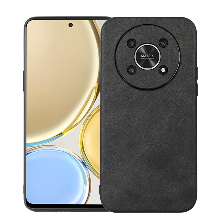 

For Honor X30 Cowhide Texture PU Phone Case(Black)