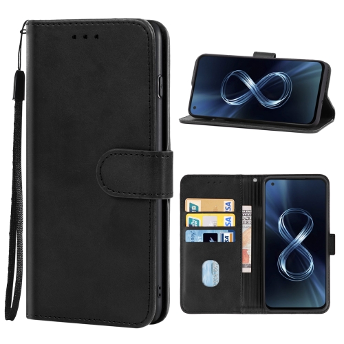 

Leather Phone Case For Asus Zenfone 8Z(Black)