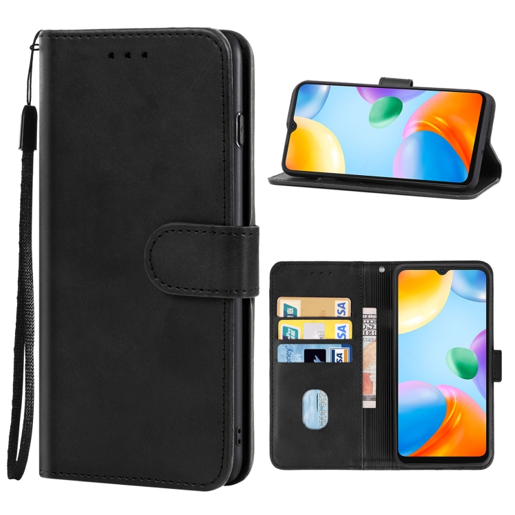 

Leather Phone Case For Xiaomi Redmi 10C(Black)