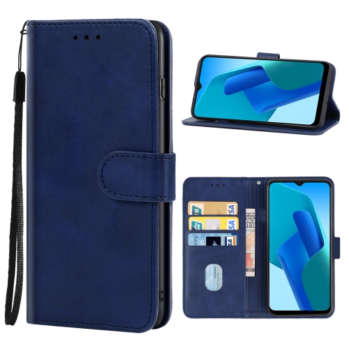 

Leather Phone Case For OPPO A16e(Blue)