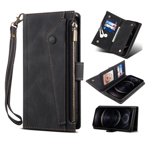 

For Motorola Moto E40 / E30 / E20 Retro Frosted Horizontal Flip Leather Phone Case(Black)