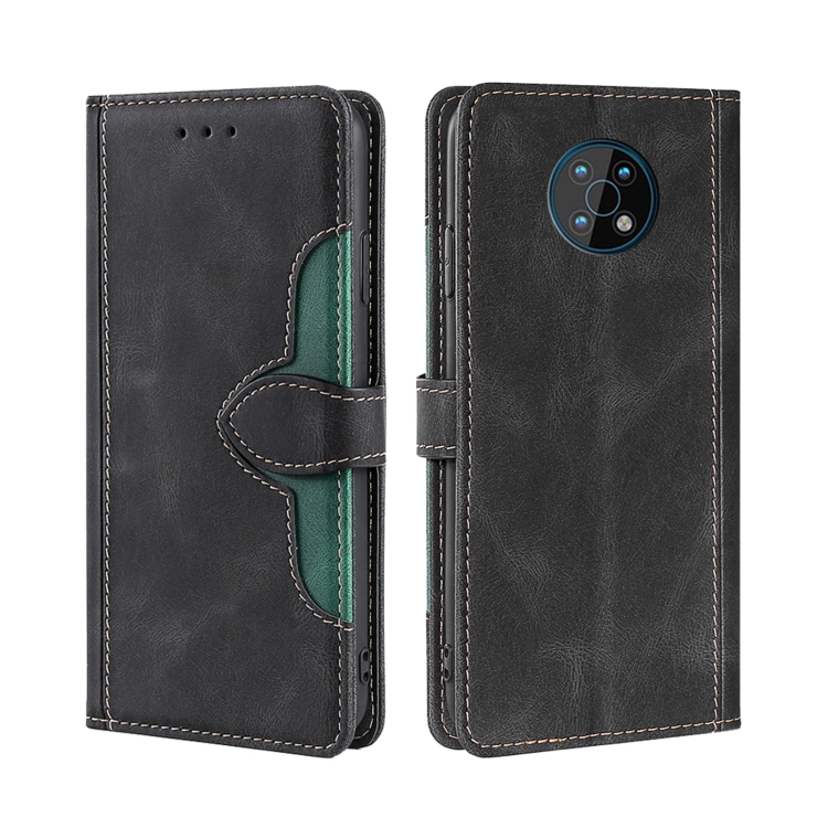 

For Nokia G50 Skin Feel Straw Hat Magnetic Buckle Leather Phone Case(Black)