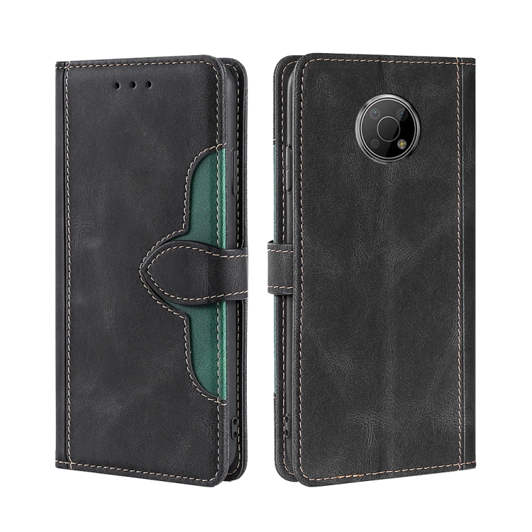 

For Nokia G300 Skin Feel Straw Hat Magnetic Buckle Leather Phone Case(Black)