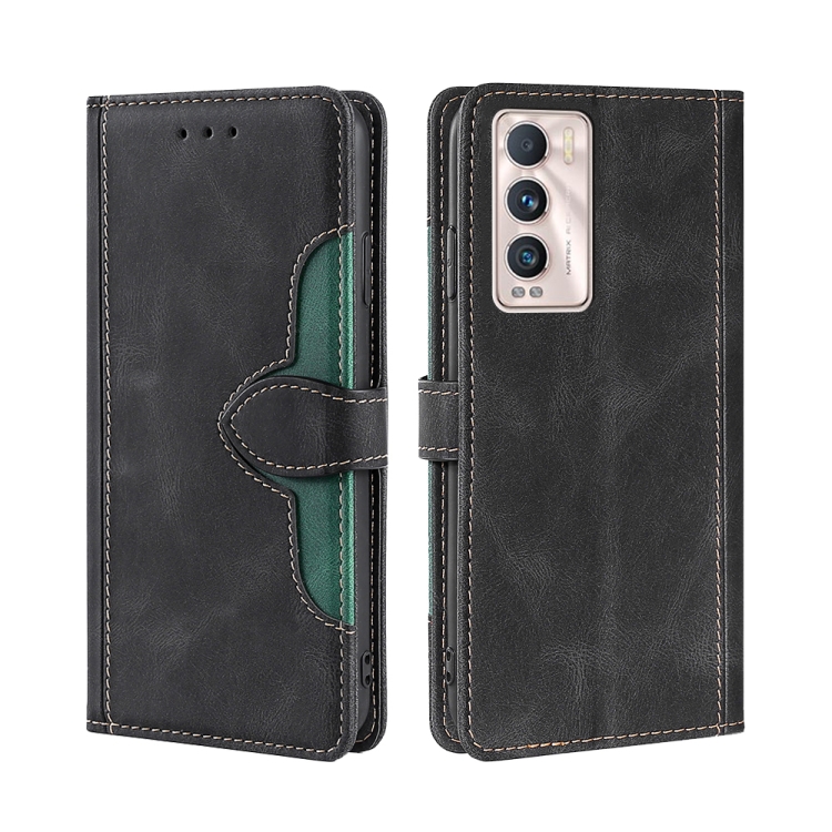 

For OPPO Realme GT Explorer Master Skin Feel Straw Hat Magnetic Buckle Leather Phone Case(Black)