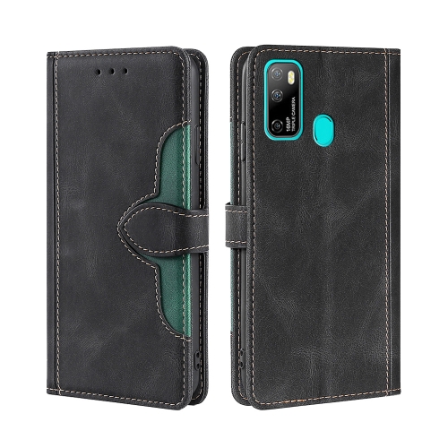 

For Ulefone Note 9P Skin Feel Straw Hat Magnetic Buckle Leather Phone Case(Black)