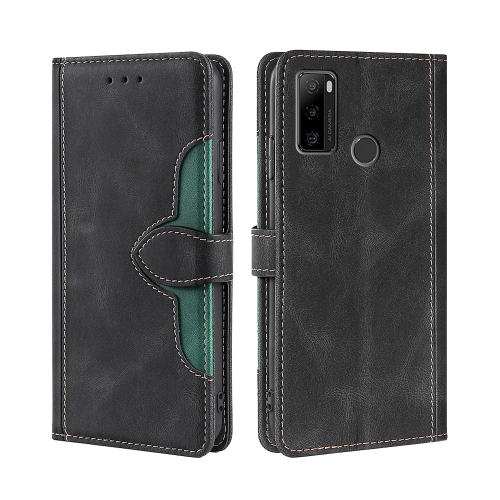 

For Ulefone Note 10 Skin Feel Straw Hat Magnetic Buckle Leather Phone Case(Black)