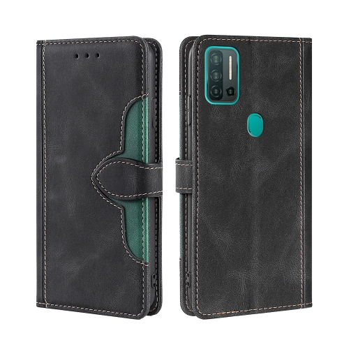 

For Ulefone Note 11P Skin Feel Straw Hat Magnetic Buckle Leather Phone Case(Black)