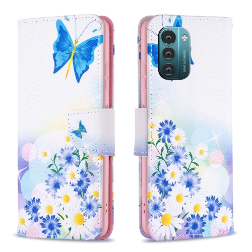 

For Nokia G21 / G11 Colored Drawing Pattern Horizontal Flip Leather Phone Case(Butterfly Love)