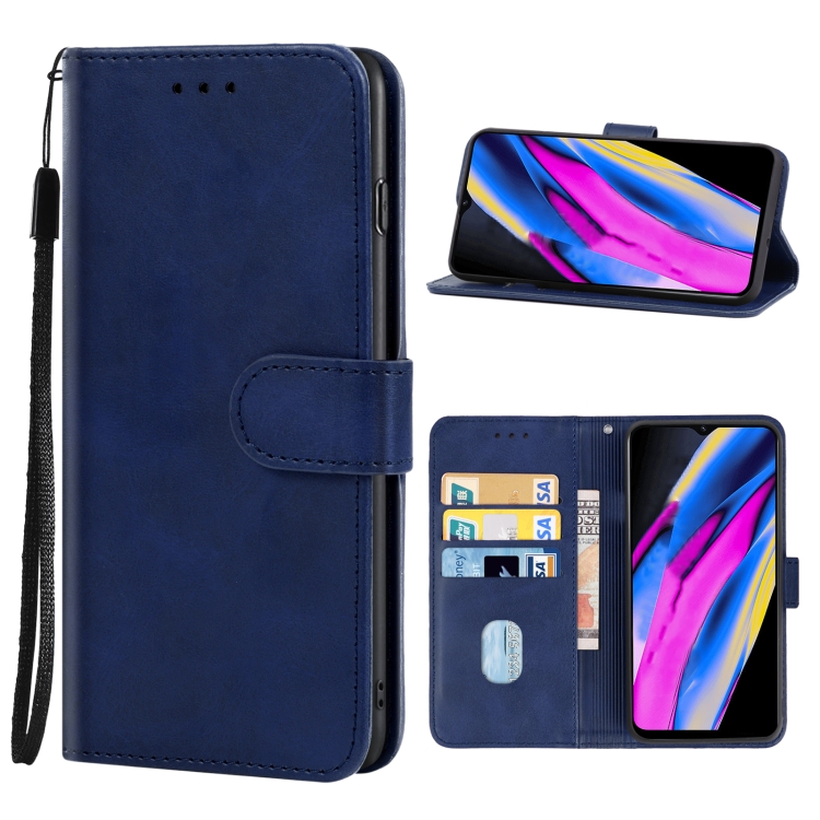

Leather Phone Case For OPPO Realme Narzo 50A Prime(Blue)