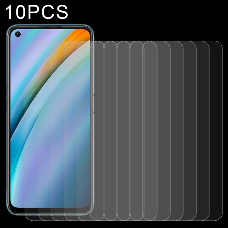 

10 PCS 0.26mm 9H 2.5D Tempered Glass Film For OPPO K10