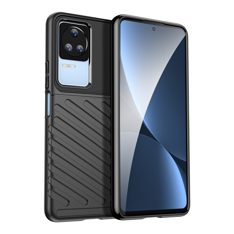 

For Xiaomi Redmi K50 Thunderbolt Shockproof TPU Protective Soft Case(Black)