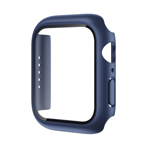 ROCK 2 in 1 PC Frame + Film Protector Case For  Apple Watch Series 6 & SE & 5 & 4 44mm(Blue)