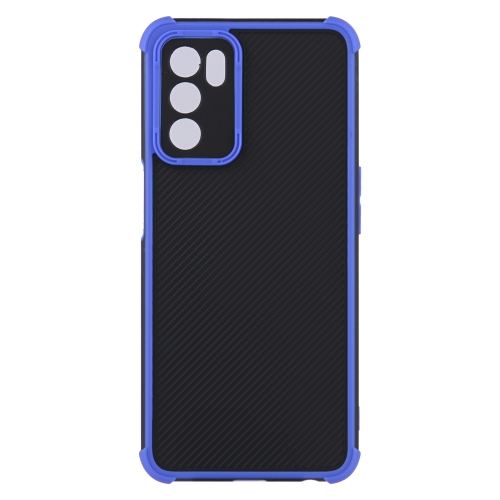 

For OPPO A16/A16s/A53s 5G/A55 5G Eagle Eye Armor Dual-color TPU + PC Phone Case(Blue)