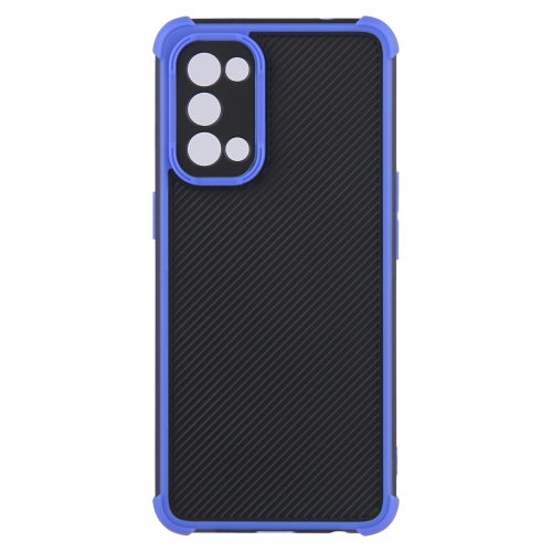 

For OPPO Reno5 Eagle Eye Armor Dual-color TPU + PC Phone Case(Blue)