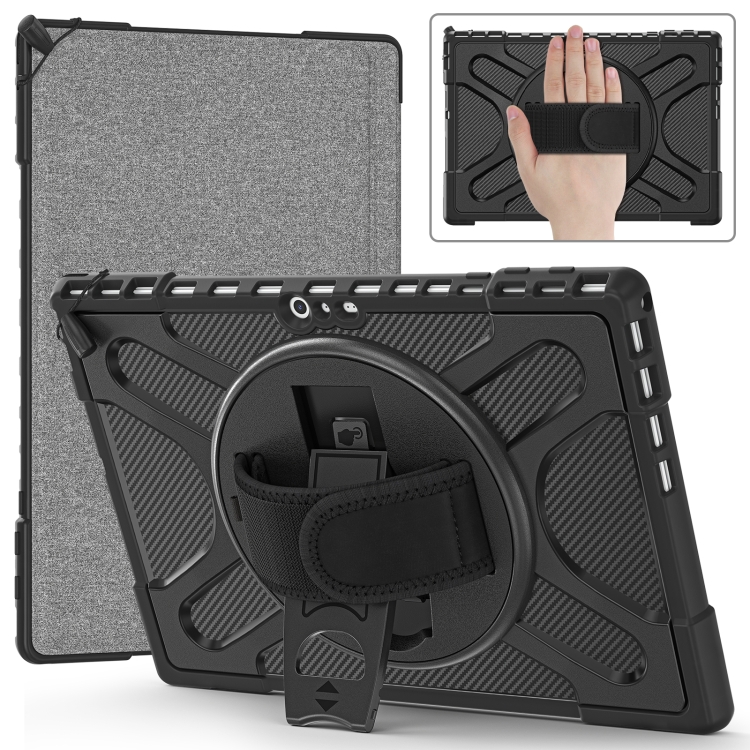 

For MicroSoft Surface Pro 4 / 5 / 6 / 7 TPU + PC Tablet Case(Black)