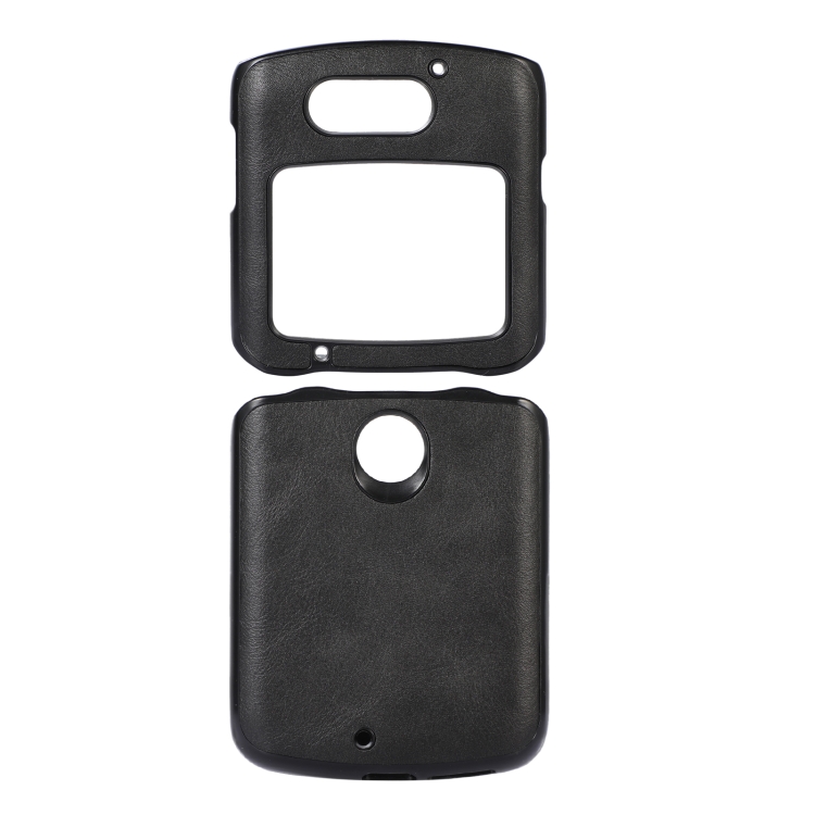 

For Motorola Moto Razr 5G Cowhide Texture PU Phone Case(Black)