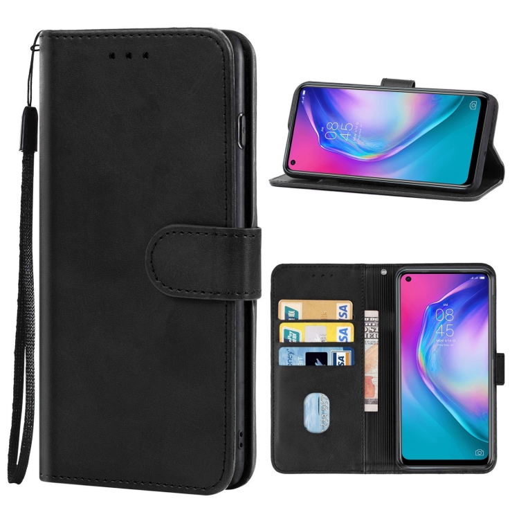 

Leather Phone Case For TECNO Camon 16 SE(Black)