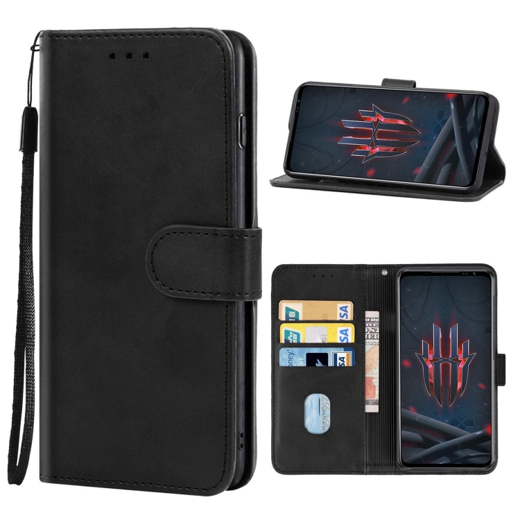 

Leather Phone Case For ZTE nubia Red Magic 6s pro(Black)