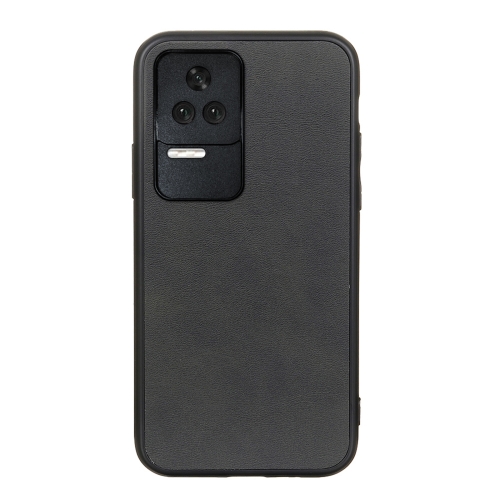 

For Xiaomi Redmi K40S 5G Two-color Cowhide Texture PU Shockproof Phone Case(Black)