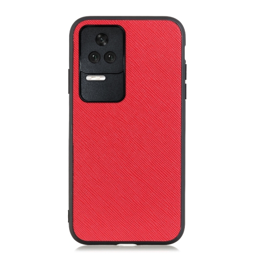 

For Xiaomi Redmi K40S 5G Cross Texture Genuine Leather Phone Case(Red)