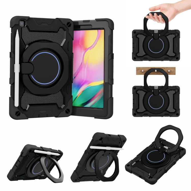 

For Samsung Galaxy Tab A 8.0 2019 SM-T290 Armor Contrast Color Silicone + PC Tablet Case(Black)