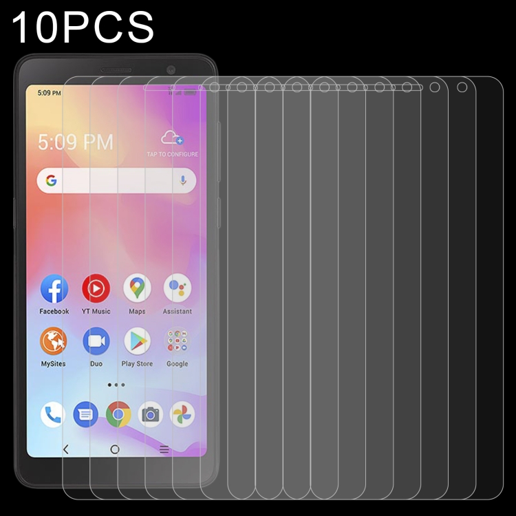 

10 PCS 0.26mm 9H 2.5D Tempered Glass Film For TCL A3