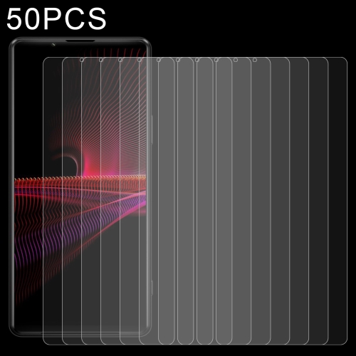 

50 PCS 0.26mm 9H 2.5D Tempered Glass Film For Sony Xperia 1 IV