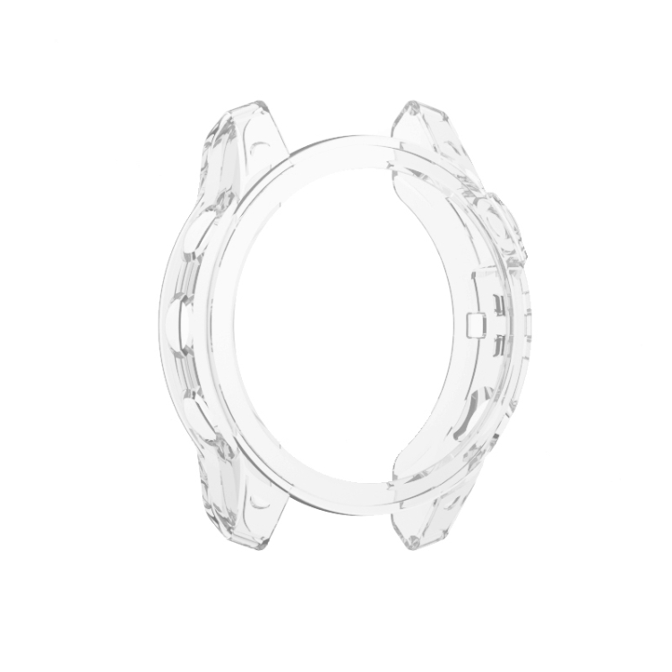 

For Garmin Fenix 7 TPU Half-pack Candy Color Watch Case(Transparent)