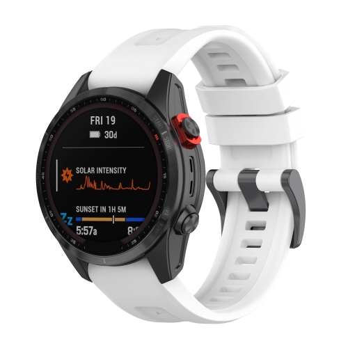 

For Garmin Fenix 7 Quick Release Silicone Watch Band(White)