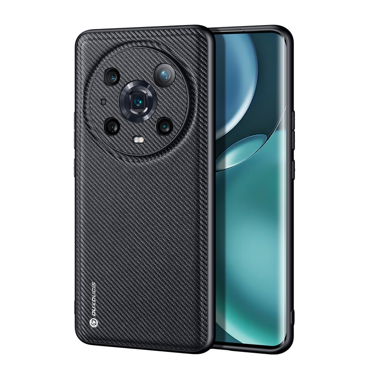 

For Honor Magic4 Pro DUX DUCIS Fino Series PU + TPU Phone Case(Black)