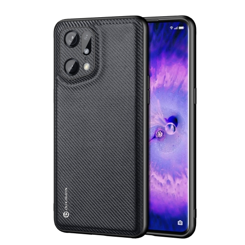 

For OPPO Find X5 Pro DUX DUCIS Fino Series PU + TPU Phone Case(Black)