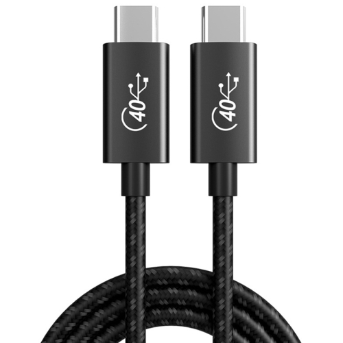 

PD 100W USB-C / Type-C to USB-C / Type-C Thunderbolt 4 Full-function Data Cable, Cable Length:2m(Black and Grey Mesh)
