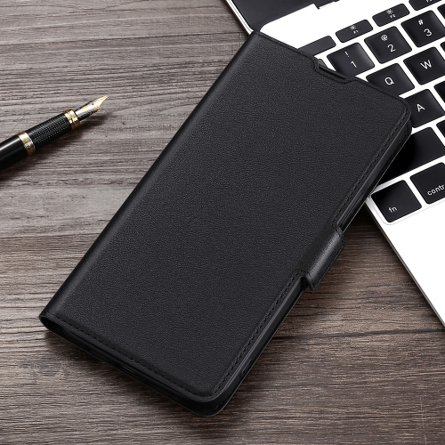 

For vivo Y21 / Y21s / Y33s Ultra-thin Voltage Side Buckle PU + TPU Leather Phone Case(Black)