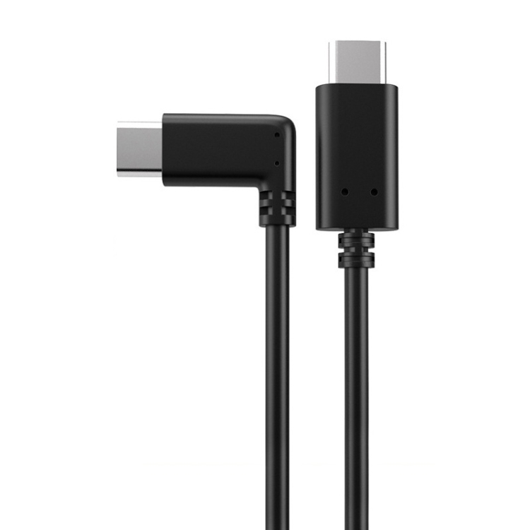 

USB 3.2 Gen1 Type-C to USB 3.2 Gen1 Type-C Single Elbow VR Link Cable For Oculus Quest 1 / 2, Cable Length:3m(Black)
