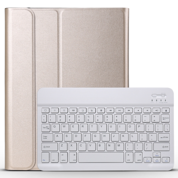 

A11 Lambskin Texture Ultra-thin Bluetooth Keyboard Leather Case For iPad Air 2022 / Air 2020 10.9 & Pro 11 inch 2021 / 2020 / 2018(Gold)