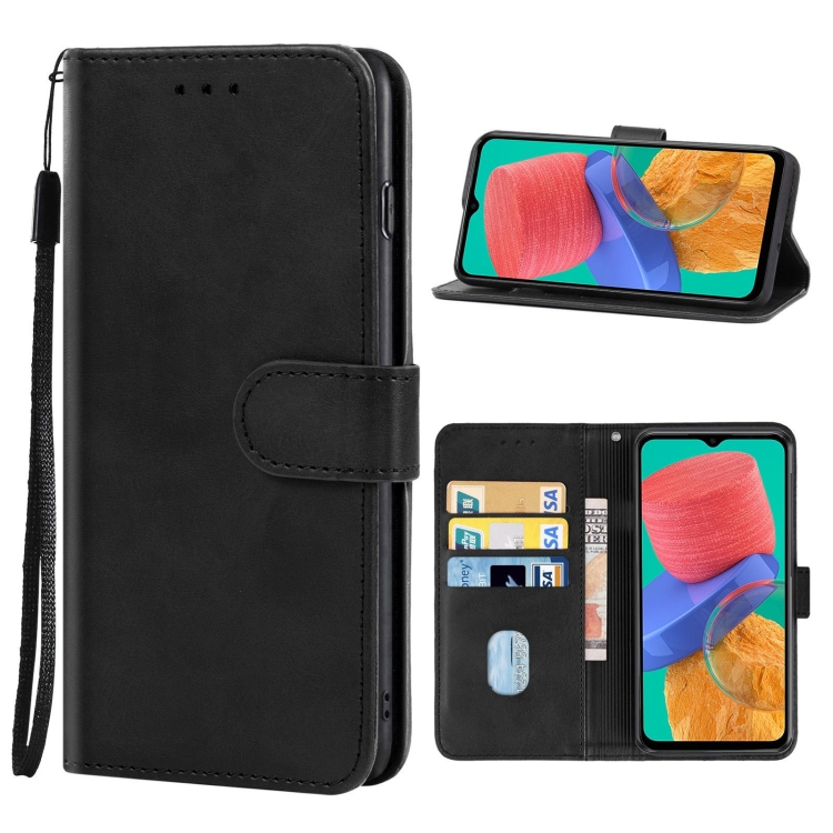 

Leather Phone Case For Samsung Galaxy M33 (India)(Black)