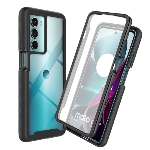 

For Motorola Moto G200 5G Starry Sky Full Body Hybrid Shockproof Phone Case (Black)