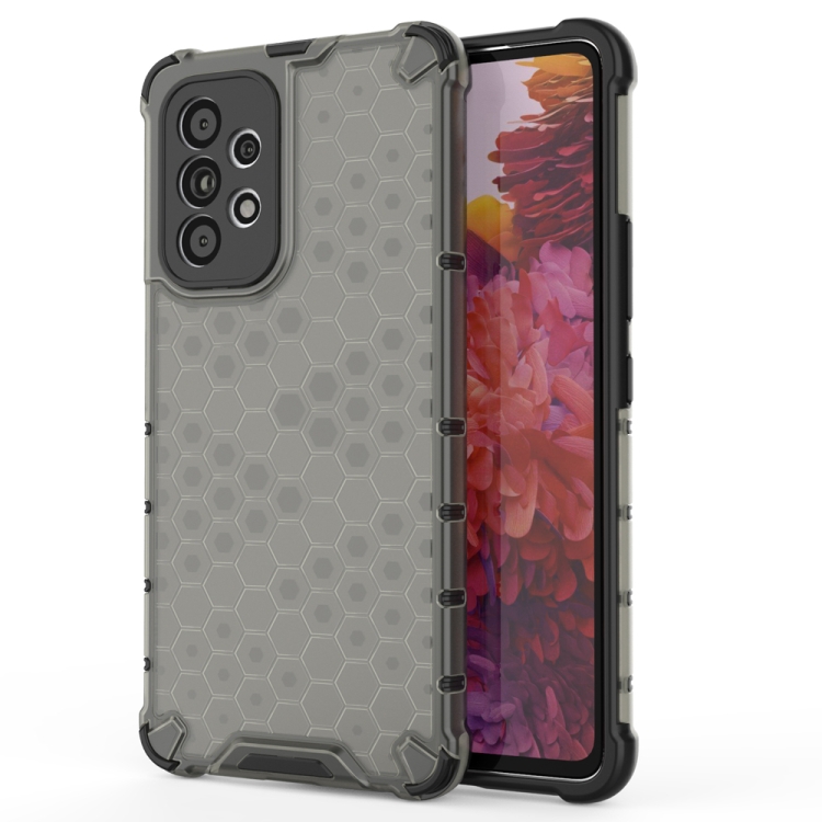 

For Samsung Galaxy A53 5G Shockproof Honeycomb PC + TPU Phone Case(Black)